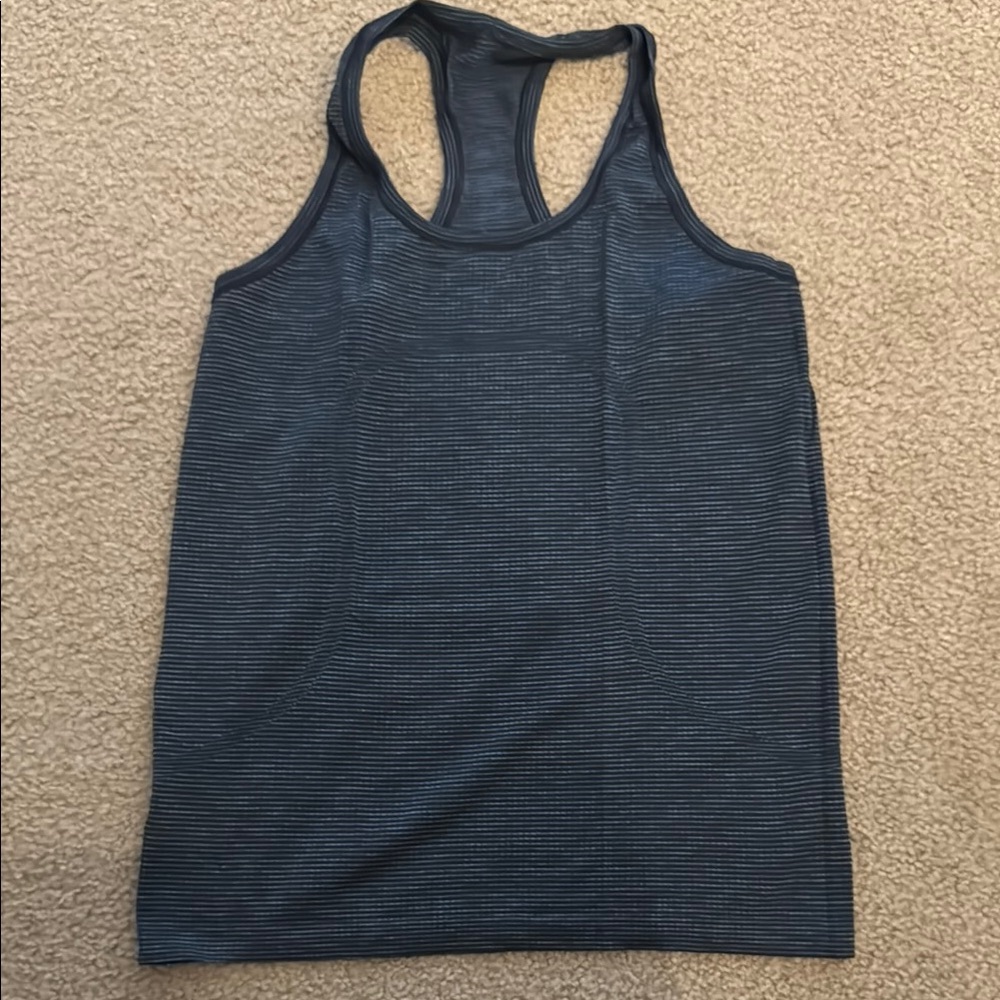 Dark Blue Racerback Tank Top